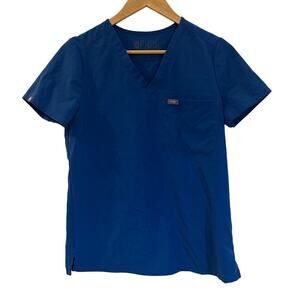 Blue FIGS One Pocket Scrub Top Sz XS FIGS Scrubs